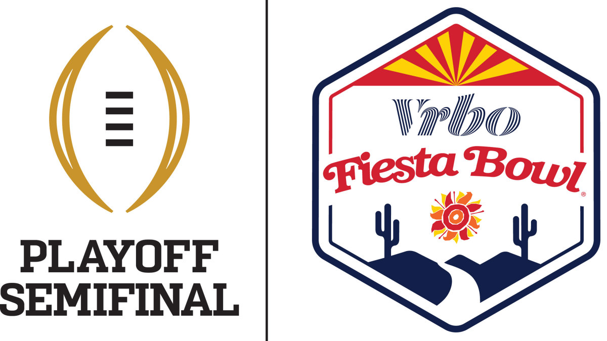 The new Vrbo Fiesta Bowl logo